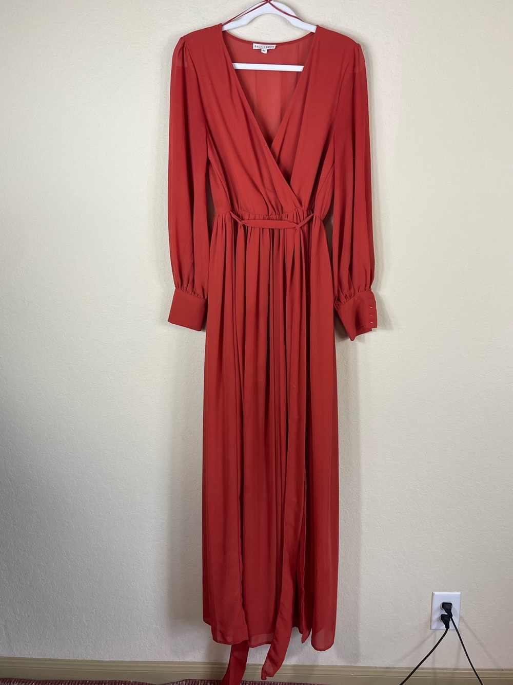 Baltic Born Celine Maxi Dress Rust Size Medium - Picture 2 of 7